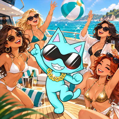 HYPERCAT on a yacht deck bringing the party
